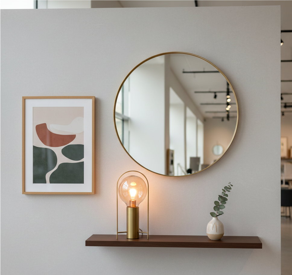 Home Decor (Mirrors, Wall Art, Lighting Accessories)